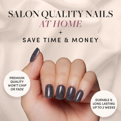 Glamnetic Cosmic nail kit with 30 nails in 15 sizes and storage box