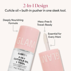Glamnetic cuticle oil tool inside showing integrated pusher