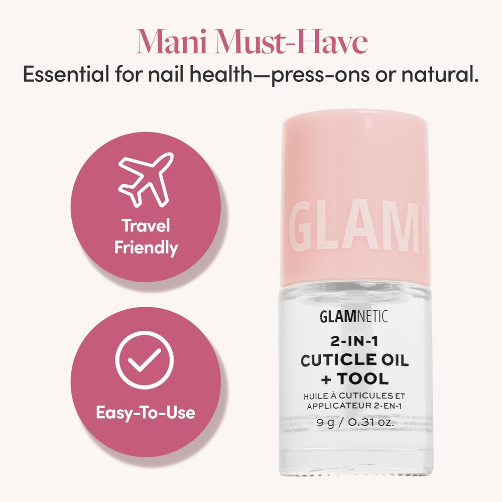 Glamnetic cuticle oil compact travel case ready