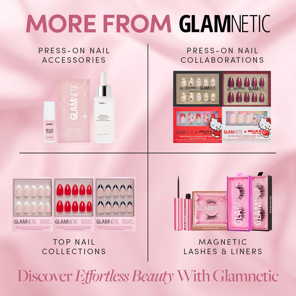 Glamnetic easy removal soak demonstrating gentle, user-friendly removal