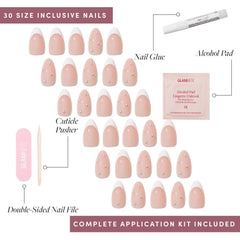 Glamnetic GlamZilla Always & Forever nail-glue-application demonstrates secure adhesion for wear
