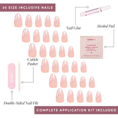 Glamnetic Los Angeles nails maintain durability up to two weeks with easy trimming.