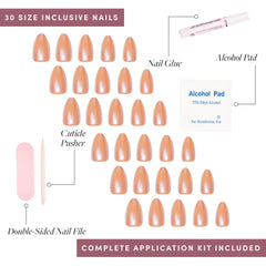 Glamnetic Maple Glaze glue-application demonstrates secure bonding