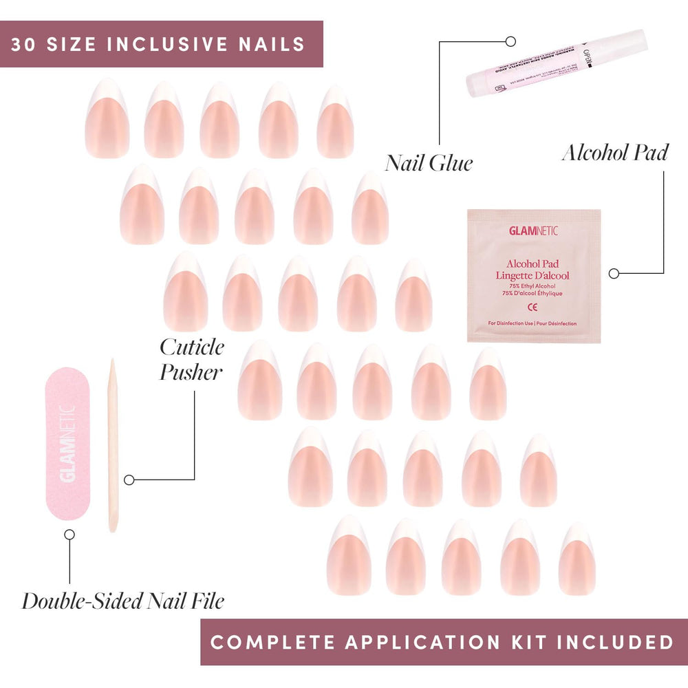 Glamnetic easy 5-minute application for quick at-home manicure.