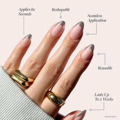 Glamnetic short-almond-nails-collection offers a comfortable, everyday chic look.