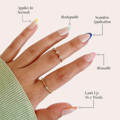 Glamnetic Sprinkles semi-transparent nails for versatile everyday wear.
