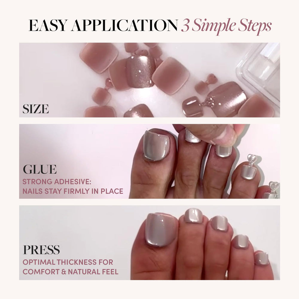 Glamnetic The Vow-acabado-nude-velvet, look sofisticado sin esmalte.