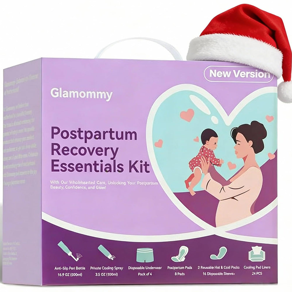 Glamommy postpartum peri-bottle for gentle cleansing after delivery