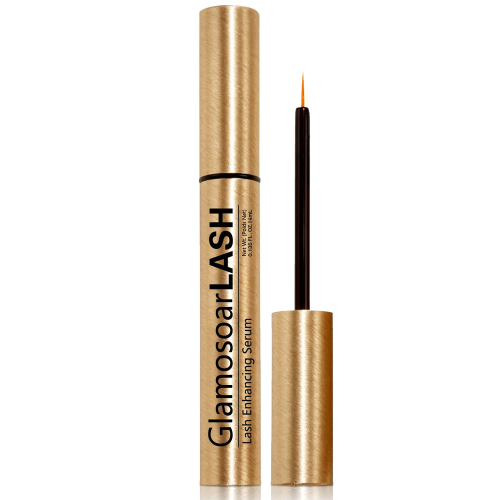 Glamosoar lash serum hyaluronate moisture lock for healthier lashes.