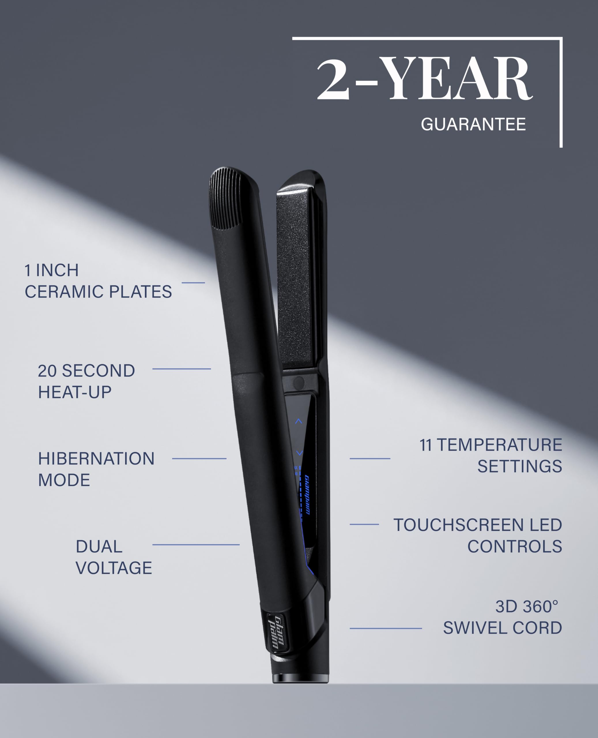 GlamPalm GP201T travel-ready dual voltage supports worldwide styling.