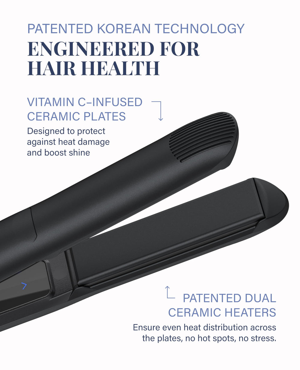 GlamPalm GP201T LED digital display shows precise temperature control.
