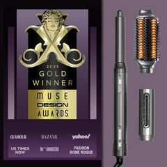 GlamUp FusionPro volumizer lifts roots for a salon-like blowout.