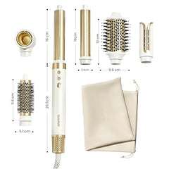 GlamUp hot air styler round brush attachment for smooth blowouts