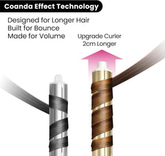 GlamUp round brush attachment for smooth blowouts with long barrel styling