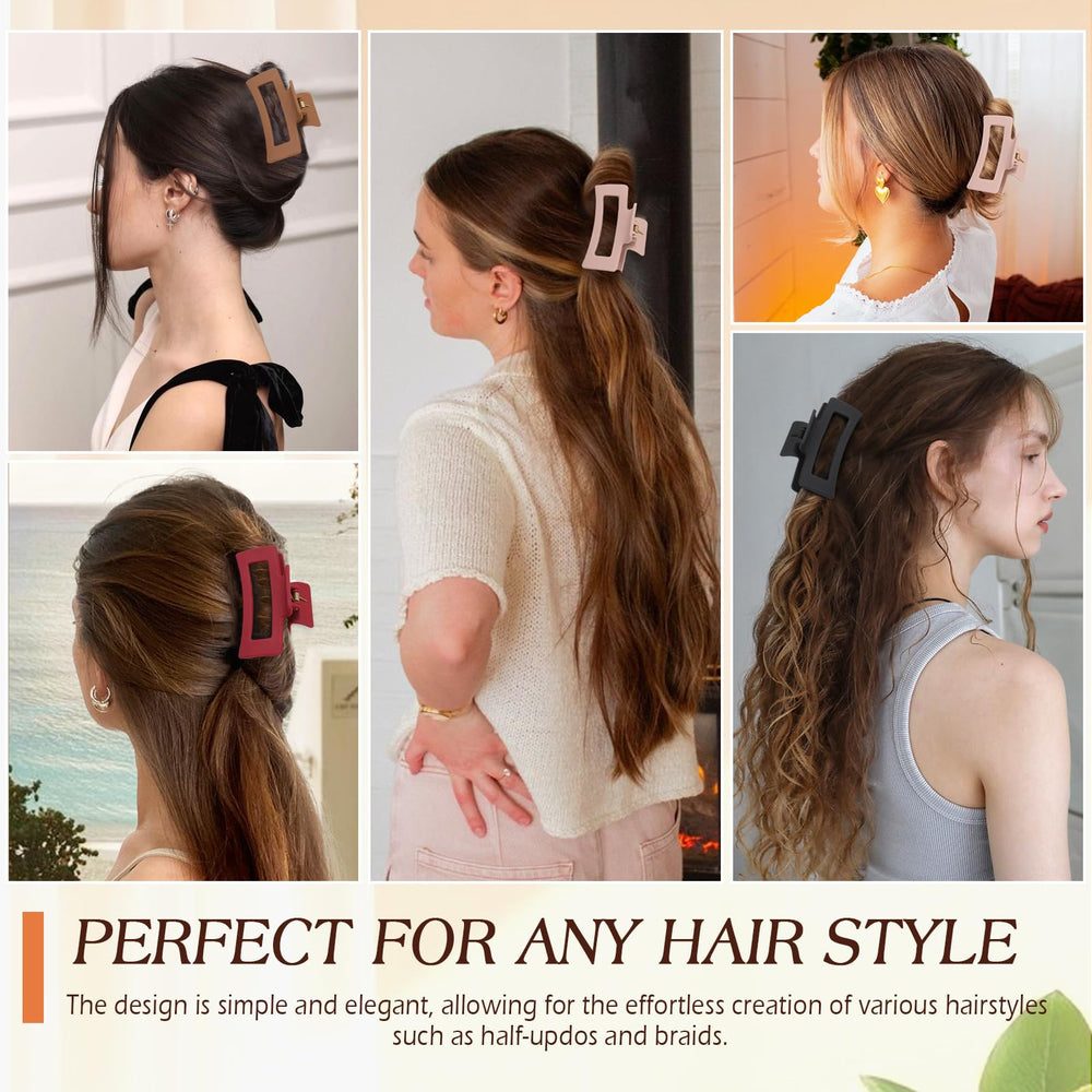 Glaudmeiss clip-in-use shown at office or yoga for versatile styling.