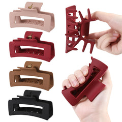 Glaudmeiss silicone hair clip large demonstrates extra-large grip for thick hair.