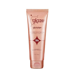 Glaze Glaziplex bottle pour demonstrates quick, even application for damaged hair.