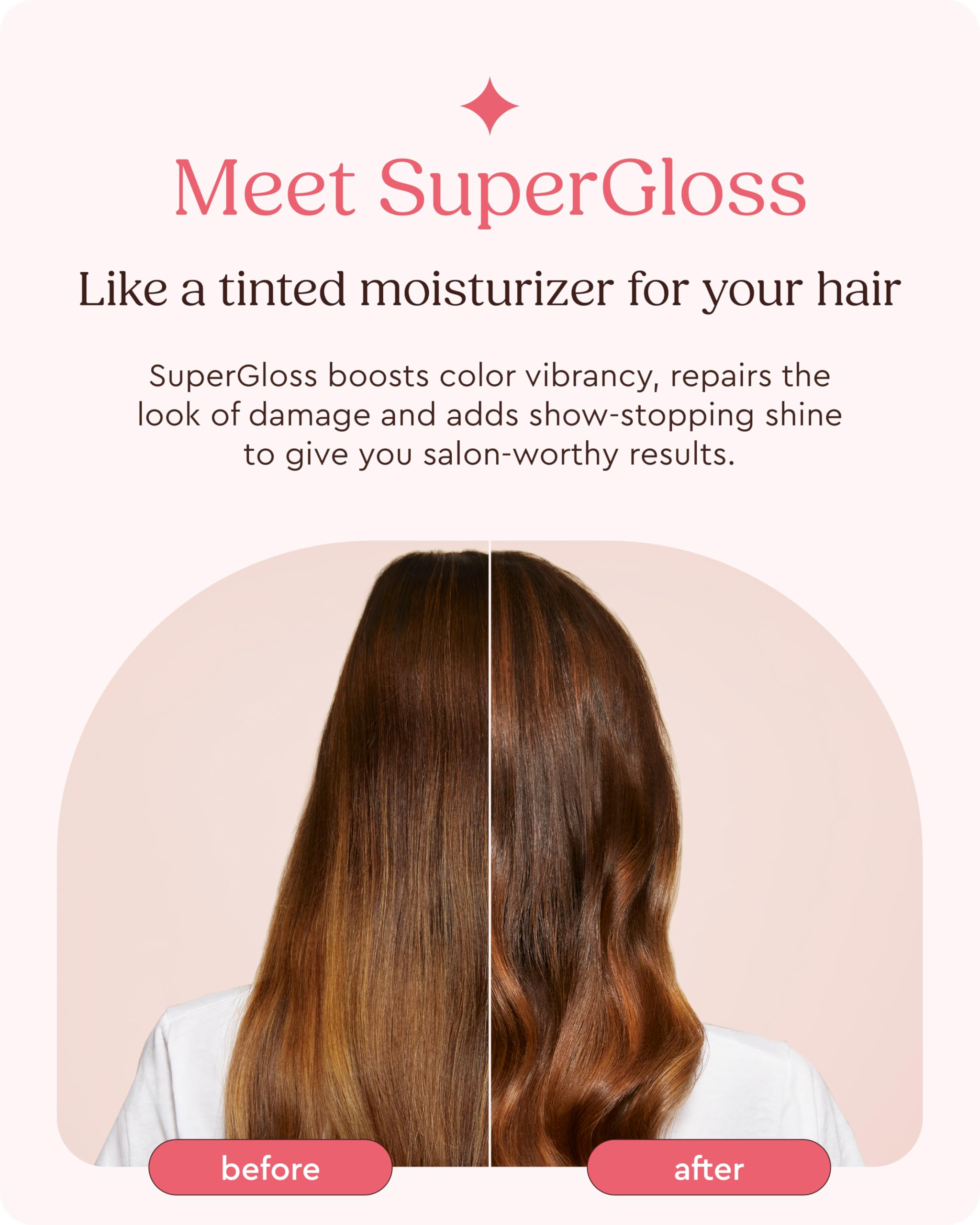 Glaze Super Gloss Cocoa Lights close-up shows hydrating, silky shine.