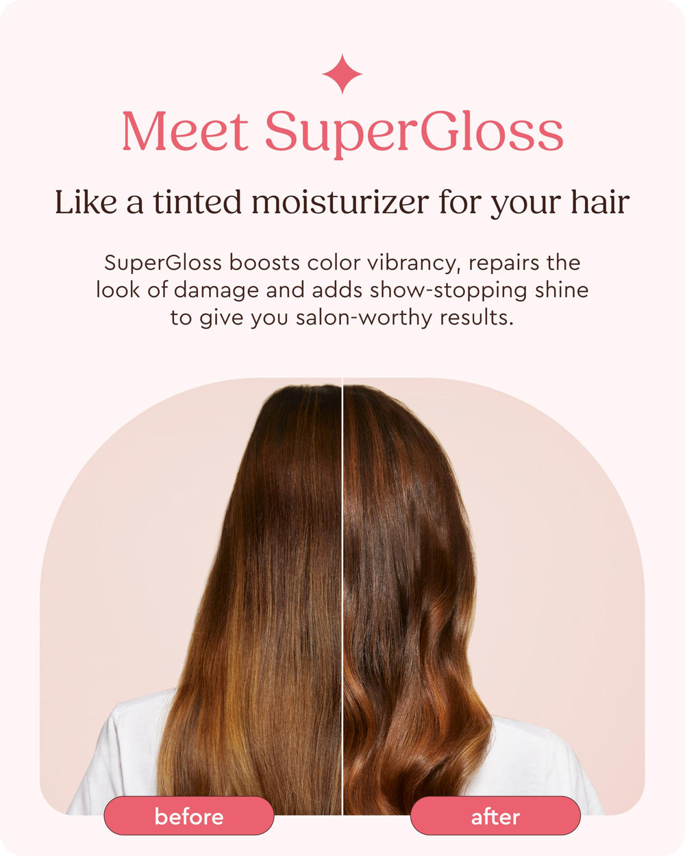 Glaze Super Gloss Cocoa Lights close-up shows hydrating, silky shine.