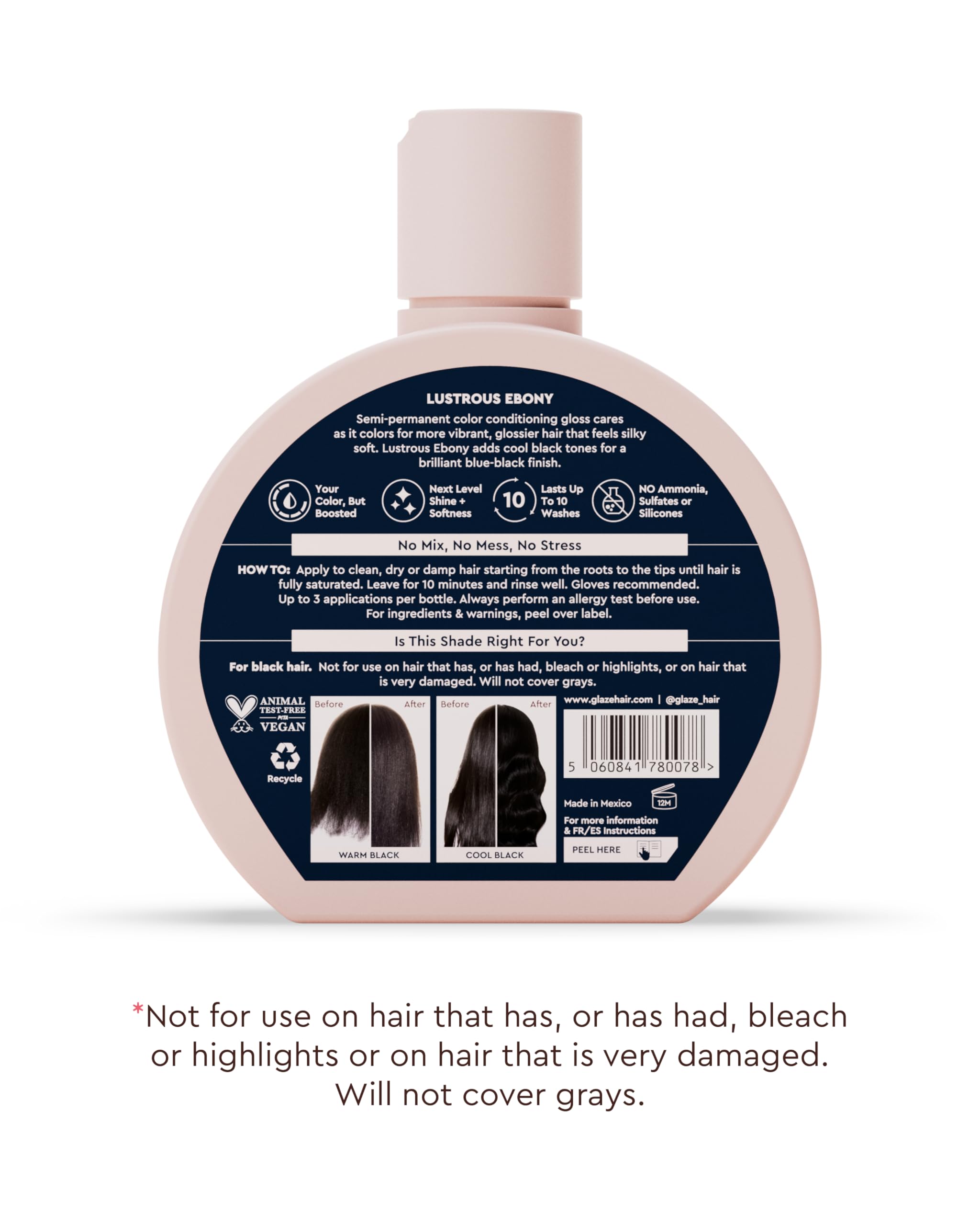 glaze supergloss babassu oil icon emphasizes nourishing repair for dry strands.