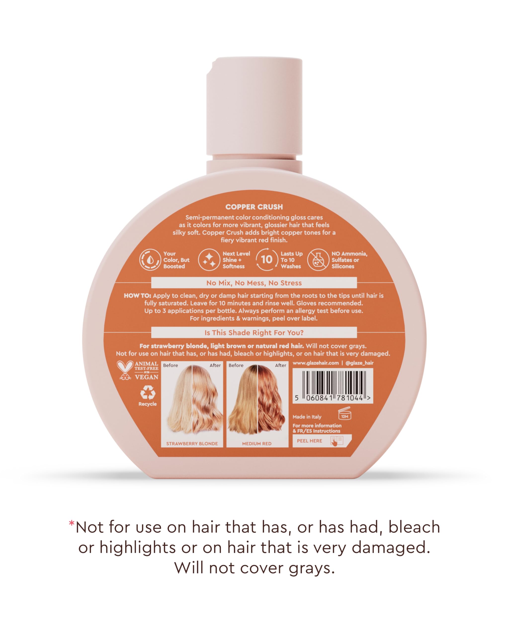 Glaze Supergloss color boost and shine for natural virgin hair