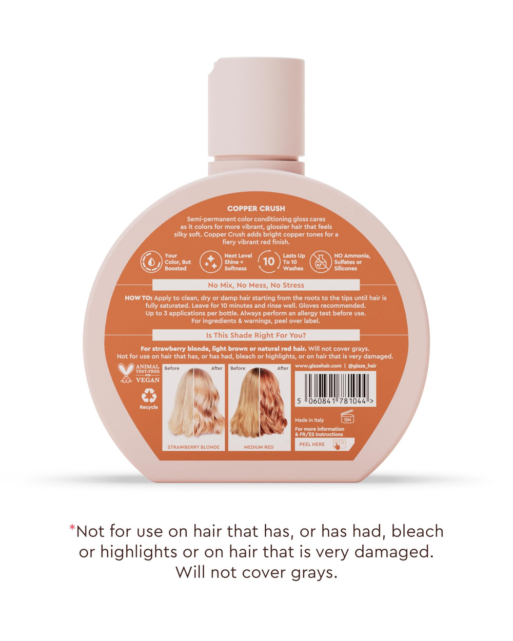 Glaze Supergloss color boost and shine for natural virgin hair