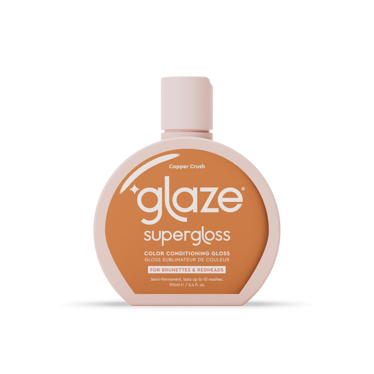 Glaze Supergloss dispensing pump bottle for easy color touch-ups and hydration
