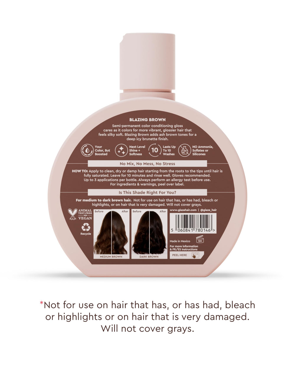 Glaze Supergloss dispensing pump feature underscores easy, one-handed application.