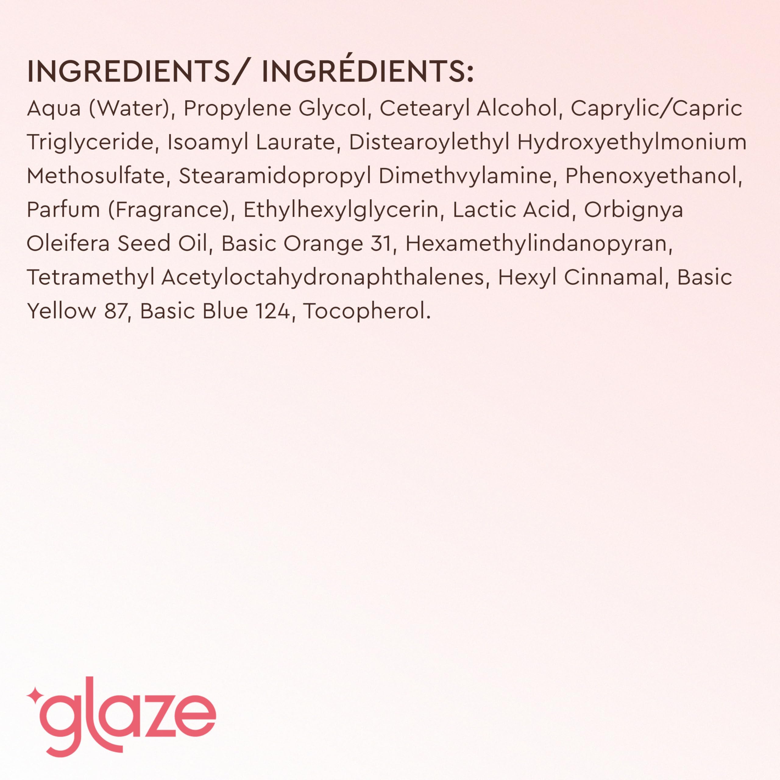 Glaze Supergloss sulfate and ammonia-free formula for healthy hair