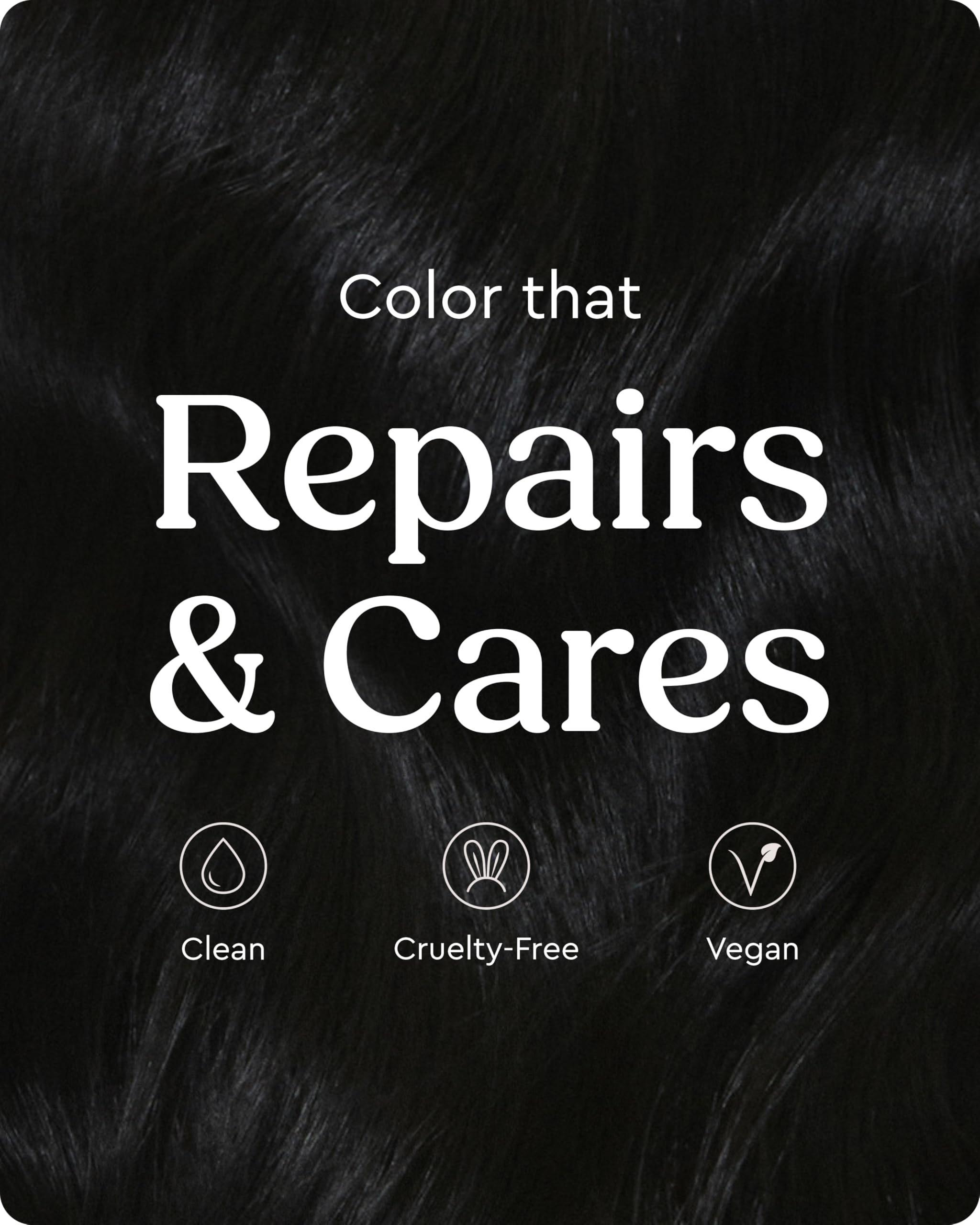 glaze supergloss vegan cruelty-free badge reinforces safe, ethical hair gloss choice.