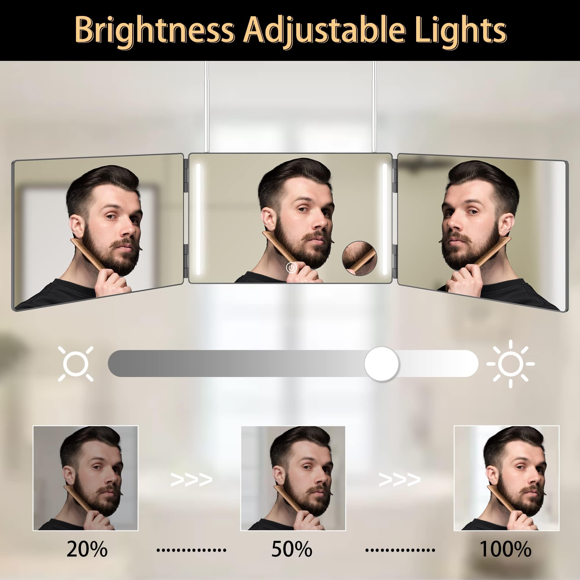 GLDDAO three-sided angles highlight every hair from all sides.