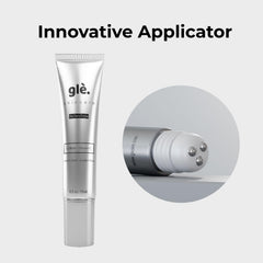 Gle Skincare eye serum ingredients highlight caffeine and vitamin C for antioxidant protection.