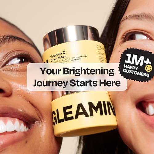 Gleamin Vitamin C Clay Mask spot treatment use case on blemishes.