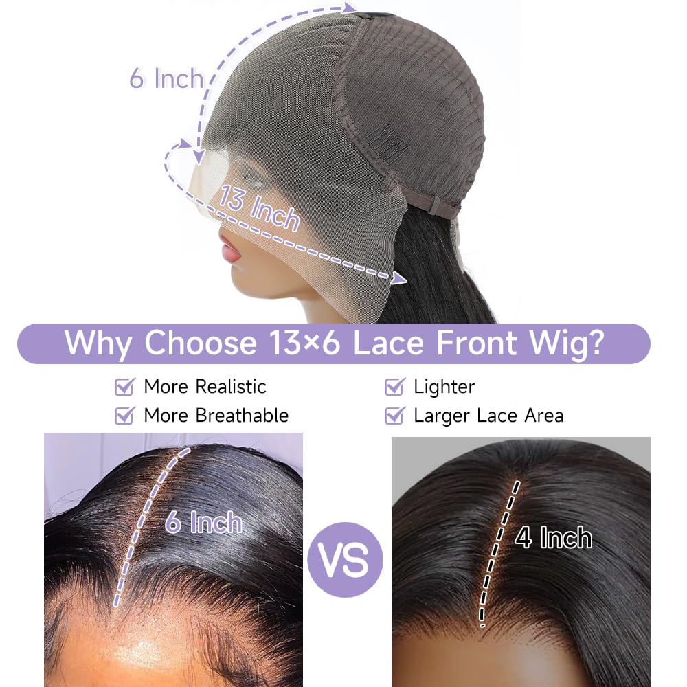 Gleeper 13x6 lace front offers wide coverage for diverse styles.
