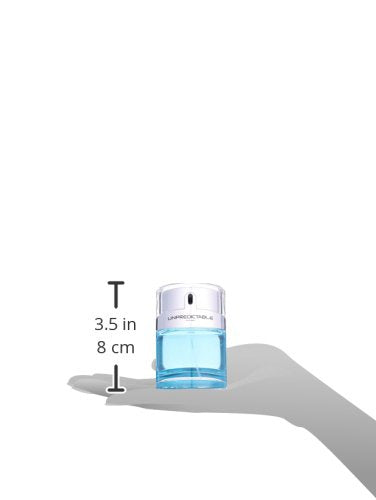 Glenn Perri Unpredictable closeup bottle emphasizes refined fragrance and confidence.