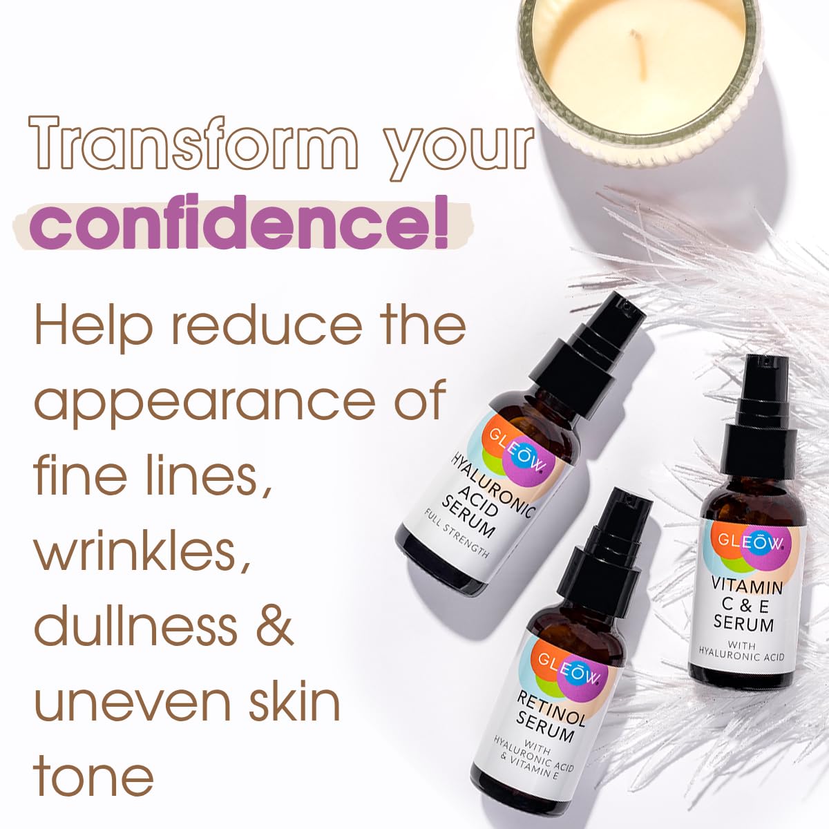 GLEOW Total Package Kit unboxing reveals three-serum system for daily care.