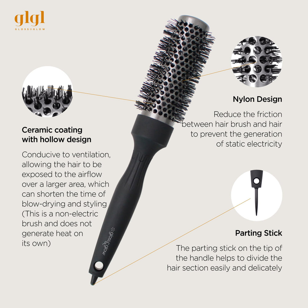 GLGL ceramic barrel evenly heats to speed styling without excessive heat.