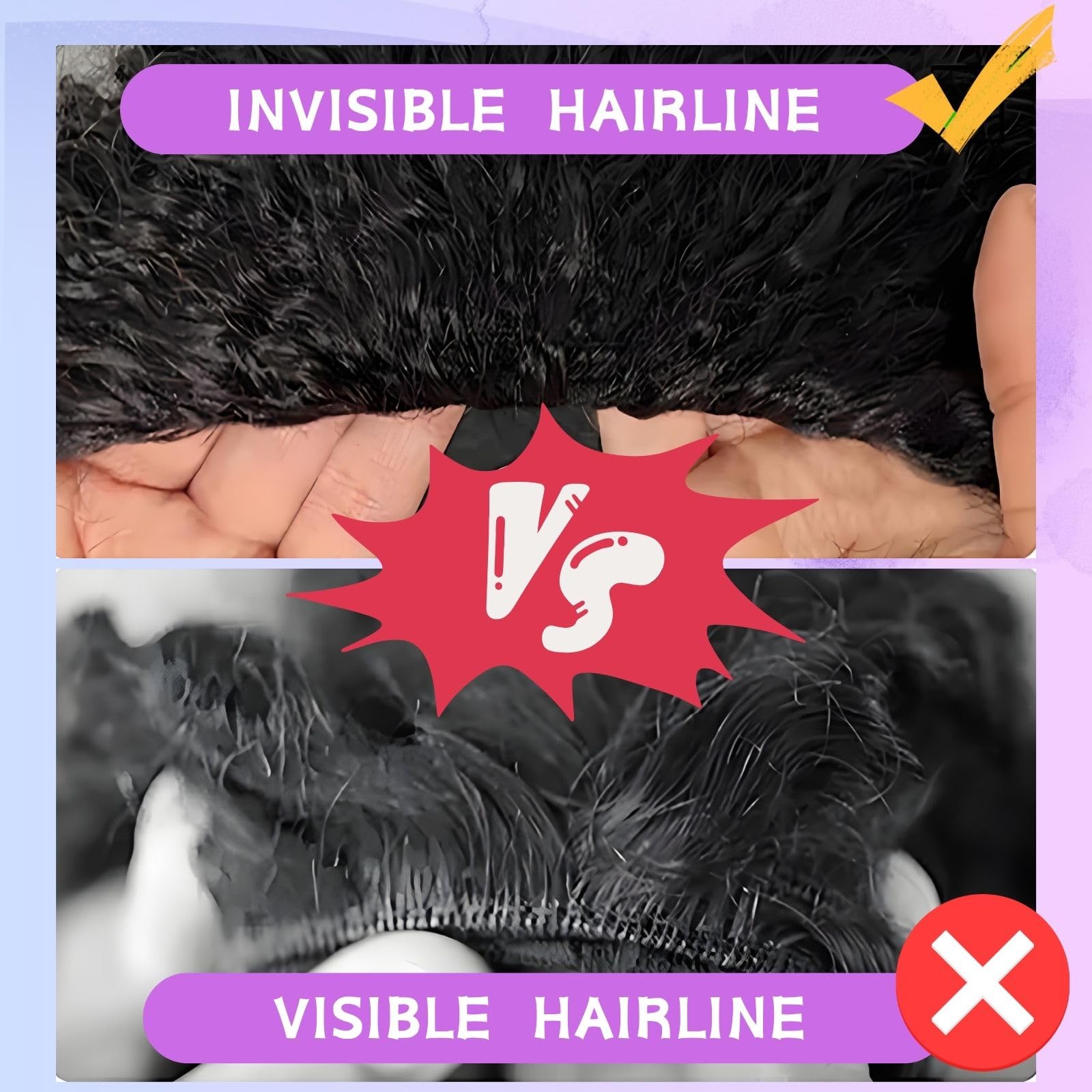 Glimeer 3-in-1 styling allows down style, ponytail, or headband.