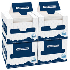 GLIMGLINT Face Towels four-box packaging keeps bulk skincare ready for daily routines.