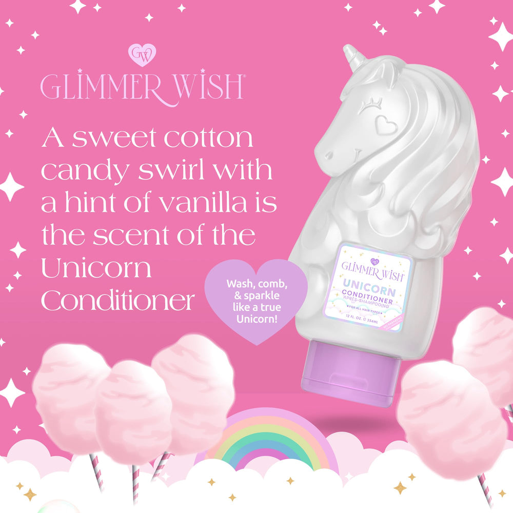 Glimmer Wish conditioner smooths kid's hair for easier brushing