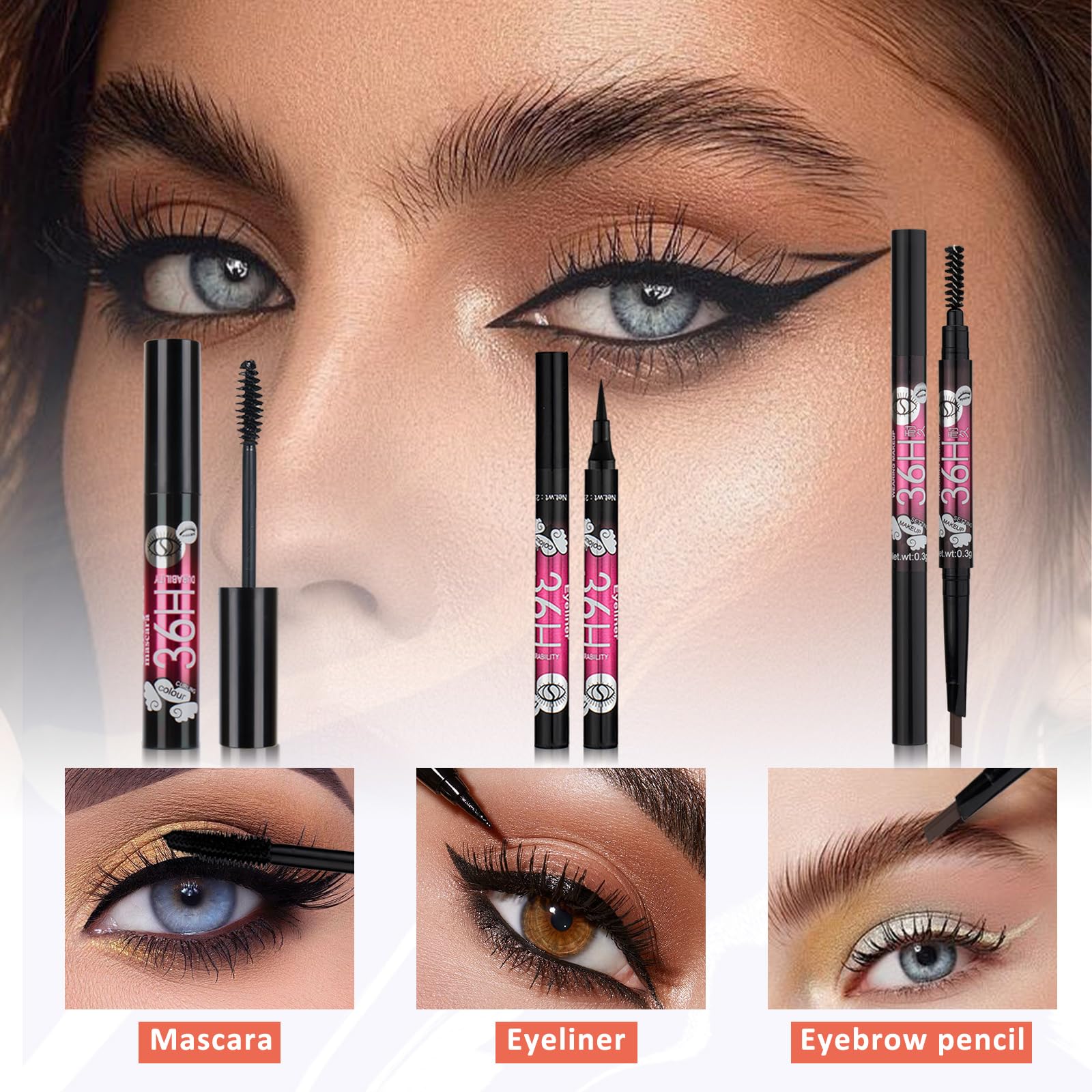GlinGraGe eyebrow pencil close-up for natural groomed brows