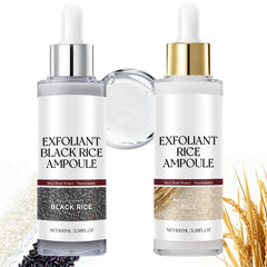 Gliowia Glow Rice Ampoule Duo pack shot showing dual exfoliants for daily care.