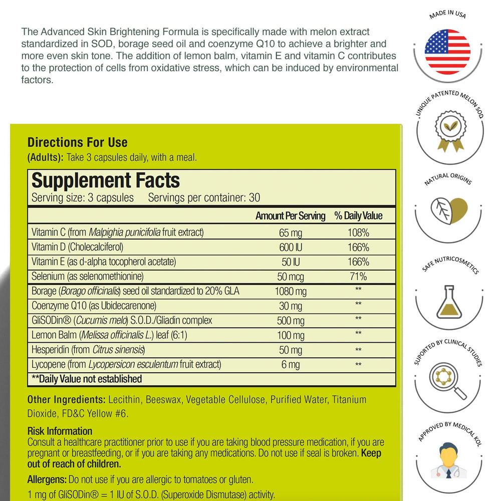 GliSODin capsule closeup emphasizes soft, easy-to-swallow format.