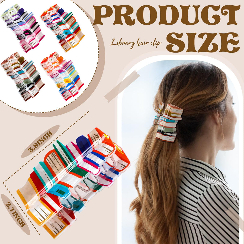 Glitinsel book clips feature secure grip ideal for thin to medium hair and long-lasting hold