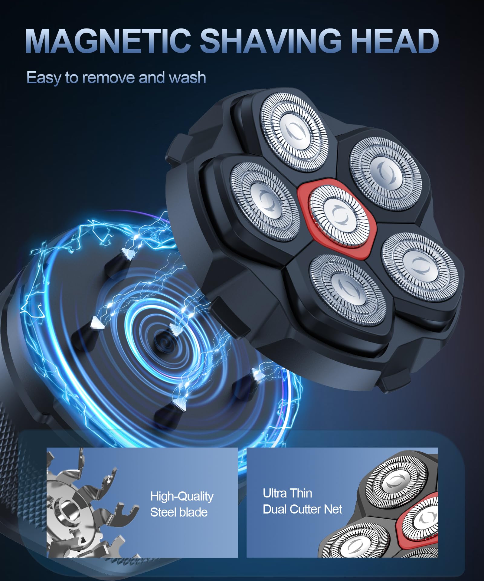 GLLAVA head shaver storage case keeps parts organized