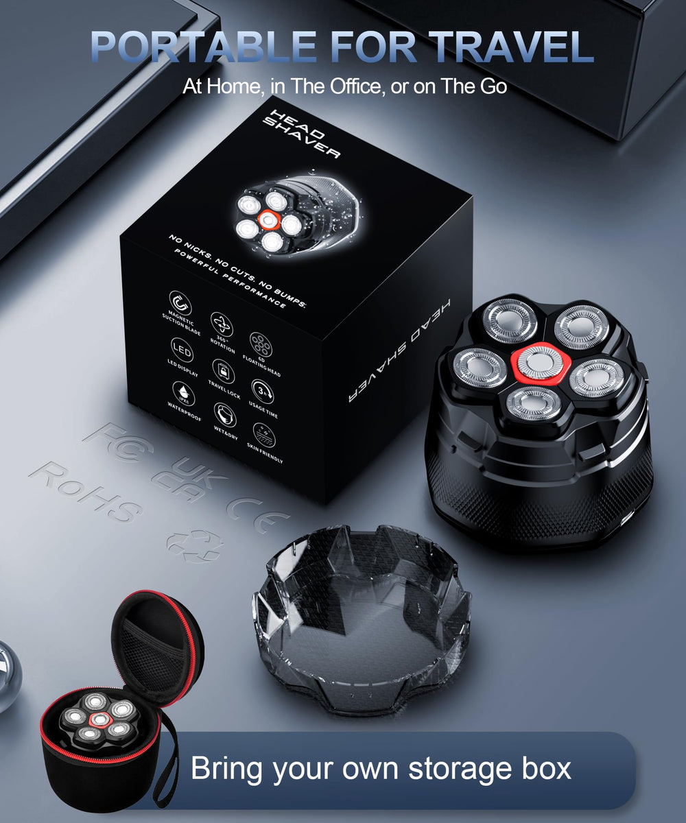 GLLAVA head shaver travel lock prevents accidental activation