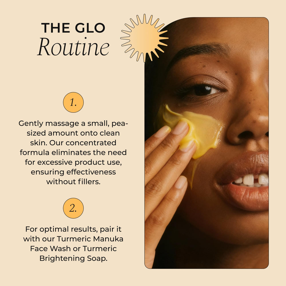 Glo Melanin Nourishing Face Cream packaging detail emphasizes premium design.