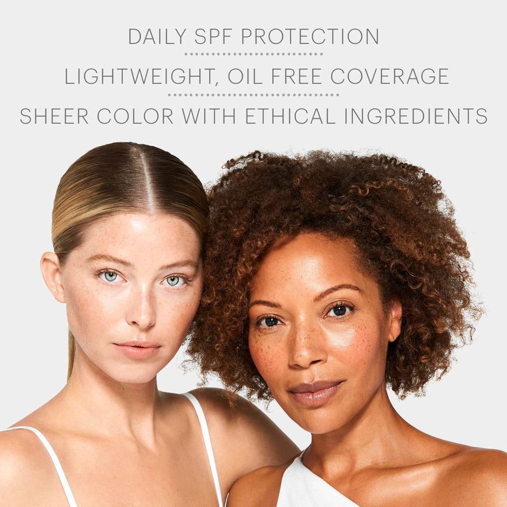 Glo Skin Beauty C-Shield Moisture Tint swirl on skin delivers dewy sheer coverage.