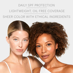Glo Skin Beauty C-Shield tint coverage highlights natural glow and skin evens tone.