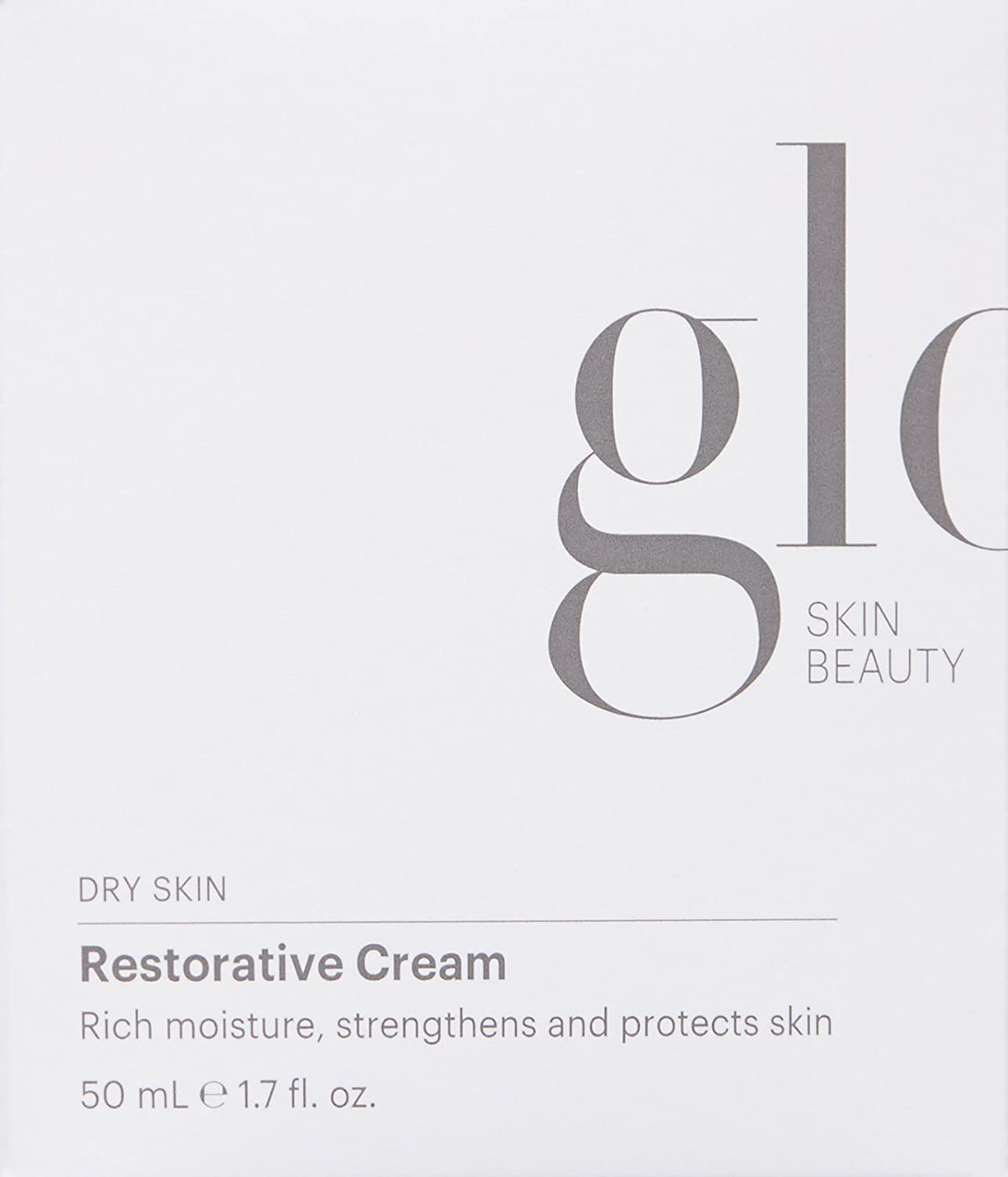 Glo Skin Beauty Restorative Cream with botanical extracts label and antioxidants